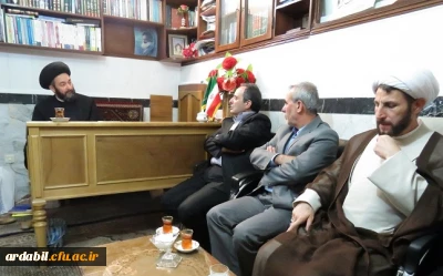 دیدار دکتر مهرمحمدی با امام جمعه فرزانه و دانشمند استان اردبیل