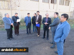 بازدیدآقای دکتر مصلحی مدیر کل محترم طرح، برنامه و بودجه دانشگاه فرهنگیان و هیات همراه از قسمت ها ی ساختمانی، فضای فیزیکی و سالن ورزشی پردیس ها              ی علامه طباطبایی و بنت الهدی صدر اردبیل 6