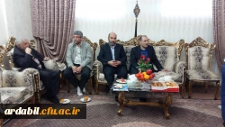 سرپرست مدیریت دانشگاه فرهنگیان استان اردبیل به مناسبت هفته ی بسیج با خانواده ی شهید محمد مهرآور دیدار کرد. 5