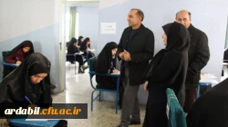 بازدید سرپرست محترم مدیریت امور پردیس های  استانی دانشگاه فرهنگیان اردبیل از روند برگزاری امتحانات ترم در پردیس بنت الهدی صدر 3