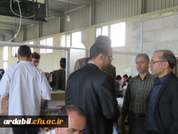 بازدید دکتر عبدی از نحوه                                            ی پخت غذا و توزیع غذا در آشپزخانه ی  پردیس علامه طباطبایی دانشگاه فرهنگیان اردبیل  2