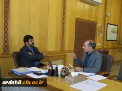 ابلاغ نامه دکتر خنیفر فر ریاست محترم دانشگاه فرهنگیان کشور به استاندار اردبیل 3