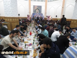 محفل نورانی انس با قرآن کریم  در دانشگاه فرهنگیان استان با حضور بیش از 550 نفر از دانشجو معلمان، اساتید و کارکنان دانشگاه فرهنگیان در مهدیه اردبیل برگزار شد. 5