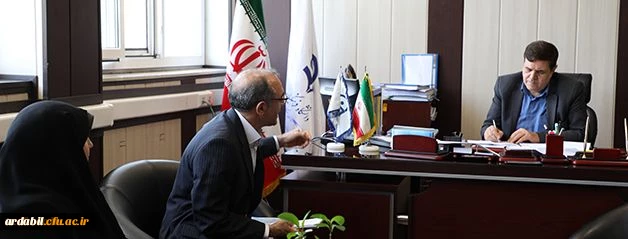 دیدار رییس دانشگاه فرهنگیان با سرپرست امور پردیس های استان اردبیل 2