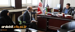 دیدار رییس دانشگاه فرهنگیان با سرپرست امور پردیس های استان اردبیل 2