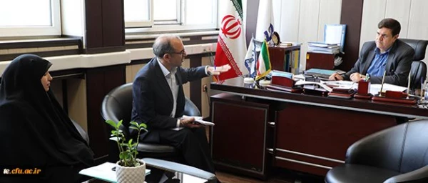 دیدار رییس دانشگاه فرهنگیان با سرپرست امور پردیس های استان اردبیل 2