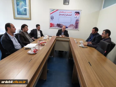 جلسۀ هماهنگی حصارکشی محوطه زمین الحاقی به پردیس علامه طباطبایی اردبیل با شهرداری اردبیل