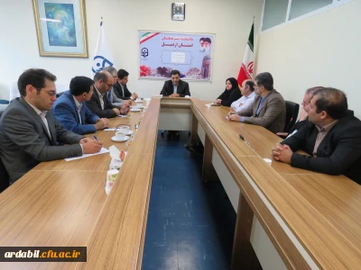 نشست صمیمی مدیرکل روابط عمومی و حوزۀ ریاست دانشگاه فرهنگیان با کارکنان  دانشگاه فرهنگیان اردبیل