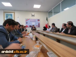 نشست صمیمی مدیرکل روابط عمومی و حوزۀ ریاست دانشگاه فرهنگیان با کارکنان  دانشگاه فرهنگیان اردبیل 3