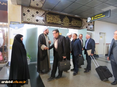 گزارش تصویری از ورود رییس دانشگاه فرهنگیان و هیات همراه به دارالارشاد اردبیل