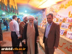 بازدید جمعی از اساتید هیات علمی بسیجی دانشگاه فرهنگیان استان از نمایشگاه عملیات مرصاد 2