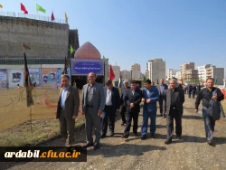 بازدید جمعی از اساتید هیات علمی بسیجی دانشگاه فرهنگیان استان از نمایشگاه عملیات مرصاد 2