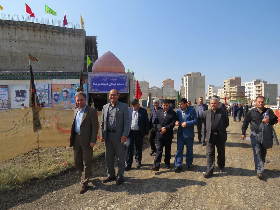 بازدید جمعی از اساتید هیات علمی بسیجی دانشگاه فرهنگیان استان از نمایشگاه عملیات مرصاد 2