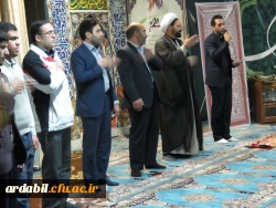 قرائت زیارت پرفیض عاشورا در پردیس علامه طباطبایی دانشگاه فرهنگیان اردبیل 2