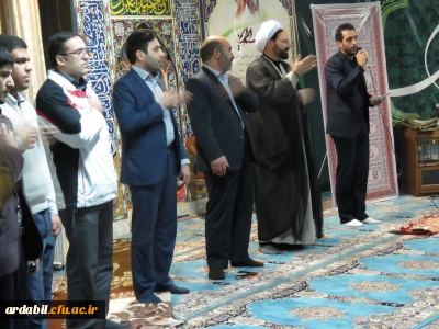 قرائت زیارت پرفیض عاشورا در پردیس علامه طباطبایی دانشگاه فرهنگیان اردبیل