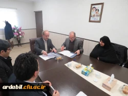 امضای تفاهم همکاری بین دانشگاه فرهنگیان استان اردبیل و دانشگاه محقق اردبیلی 5