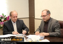امضای تفاهم همکاری بین دانشگاه فرهنگیان استان اردبیل و دانشگاه محقق اردبیلی 2