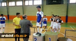 کسب مقام دوم رشته  ورزشی فوتسال ( گل کوچک ) توسط دانشجو معلمان دانشگاه فرهنگیان اردبیل در چهارمین المپیاد ورزش های همگانی استانی بین دانشگاههای استان  2