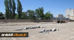 گزارش تصویری از روند اجرایی عملیات عمرانی احداث دیوار و فضای سبز دانشگاه فرهنگیان استان اردبیل 4