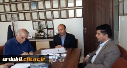 دیدار دبیر بنیاد خیرین حامی دانشگاه فرهنگیان استان با رئیس مجمع خیرین مدرسه ساز استان اردبیل 2