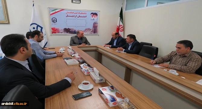 دیدار رؤسای بانک مهراقتصاد اردبیل با سرپرست مدیریت استانی دانشگاه فرهنگیان استان اردبیل 3