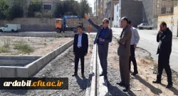 بازدید شهردار اردبیل از پروژه مشترک در حال اجرای پردیس علامه طباطبایی اردبیل 2