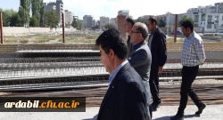 بازدید شهردار اردبیل از پروژه مشترک در حال اجرای پردیس علامه طباطبایی اردبیل 4
