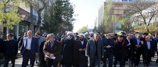 حضور دانشگاهیان دانشگاه فرهنگیان استان اردبیل در راهپیمایی روز ۱۳ آبان
 2