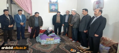 به مناسبت هفته بسیج در دانشگاه فرهنگیان استان اردبیل انجام شد:

دیدار با خانواده شهید وکیل ایمانی