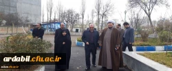 بازدید سرپرست دانشگاه فرهنگیان استان اردبیل از روند اجرای آسفالت ریزی 3