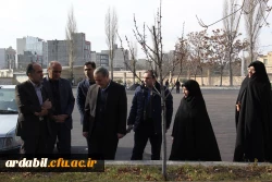 بازدید مدیرکل آموزش و پرورش استان از پروژه های عمرانی سیستم گرمایشی و اسفالت محوطه پردیسبنت الهدی صدر اردبیل 2
