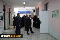 بازدید مدیرکل آموزش و پرورش استان از پروژه های عمرانی سیستم گرمایشی و اسفالت محوطه پردیسبنت الهدی صدر اردبیل 4