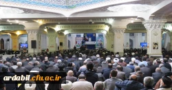 حضور دانشگاهیان دانشگاه فرهنگیان استان اردبیل در مراسم بزرگداشت حماسه ۹ دی در مصلی اردبیل 3