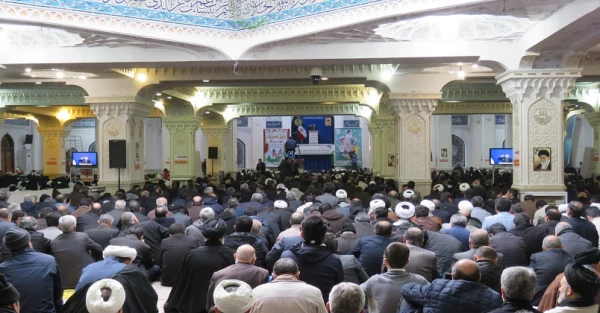 حضور دانشگاهیان دانشگاه فرهنگیان استان اردبیل در مراسم بزرگداشت حماسه ۹ دی در مصلی اردبیل 3