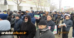 حضور دانشگاهیان دانشگاه فرهنگیان استان اردبیل در راهپیمایی ۲۲ بهمن 4