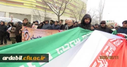 حضور دانشگاهیان دانشگاه فرهنگیان استان اردبیل در راهپیمایی ۲۲ بهمن 7