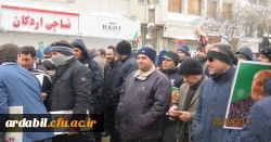حضور دانشگاهیان دانشگاه فرهنگیان استان اردبیل در راهپیمایی ۲۲ بهمن 9