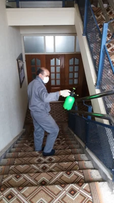  ضدعفونی و گندزدایی سراهای دانشجویی وساختمان های آموزشی واداری دانشگاه فرهنگیان استان اردبیل
 2