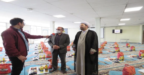 برگزاری رزمایش همدلی و کمک مومنانه در قالب توزیع بسته های معیشتی در دانشگاه فرهنگیان استان اردبیل 3