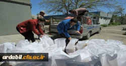برگزاری رزمایش همدلی و کمک مومنانه در قالب توزیع بسته های معیشتی در دانشگاه فرهنگیان استان اردبیل 5