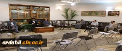 دیدار سرپرست دانشگاه و اعضای بنیاد خیرین حامی دانشگاه فرهنگیان استان اردبیل با نماینده ولی فقیه و امام جمعه اردبیل 3