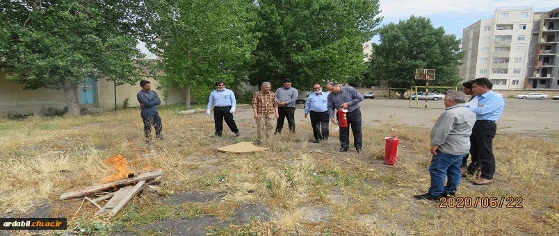 برگزاری مانور پیشگیری و اطفاء حریق ویژه نیروهای خدماتی و حفاظت فیزیکی 3