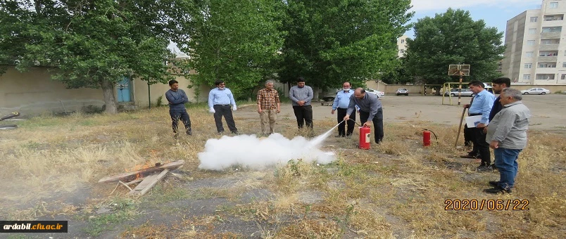 برگزاری مانور پیشگیری و اطفاء حریق ویژه نیروهای خدماتی و حفاظت فیزیکی 4