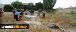 برگزاری مانور پیشگیری و اطفاء حریق ویژه نیروهای خدماتی و حفاظت فیزیکی 6