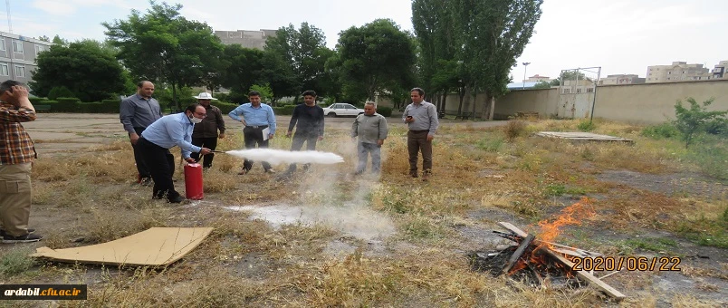 برگزاری مانور پیشگیری و اطفاء حریق ویژه نیروهای خدماتی و حفاظت فیزیکی 6