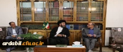 دیدار سرپرست دانشگاه و اعضای بنیاد خیرین حامی دانشگاه فرهنگیان استان اردبیل با نماینده ولی فقیه و امام جمعه اردبیل 2