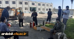 برگزاری کارگاه آموزشی و مانور پیشگیری و اطفاء حریق ویژه نیروهای خدماتی ، حفاظت فیزیکی و کارکنان مرکز 2