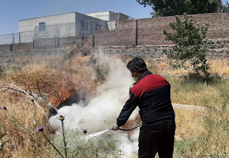 برگزاری کارگاه آموزشی و مانور پیشگیری و اطفاء حریق ویژه نیروهای خدماتی ، حفاظت فیزیکی و کارکنان مرکز 5