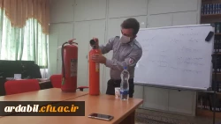 کارگاه آموزشی و مانور پیشگیری و اطفاء حریق 