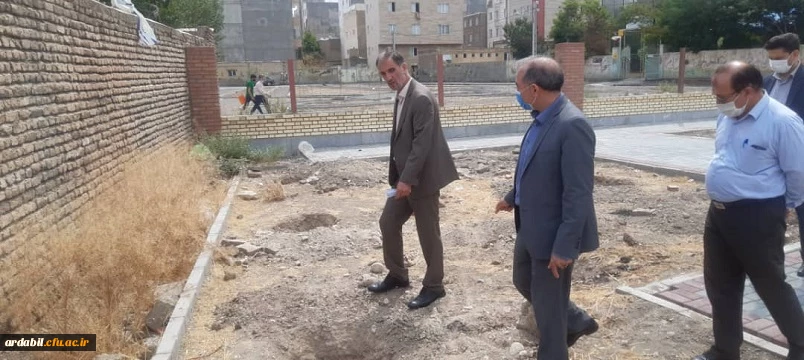 بازدید شهردار اردبیل از پروژه در حال احداث پردیس علامه طباطبایی دانشگاه فرهنگیان استان اردبیل 3